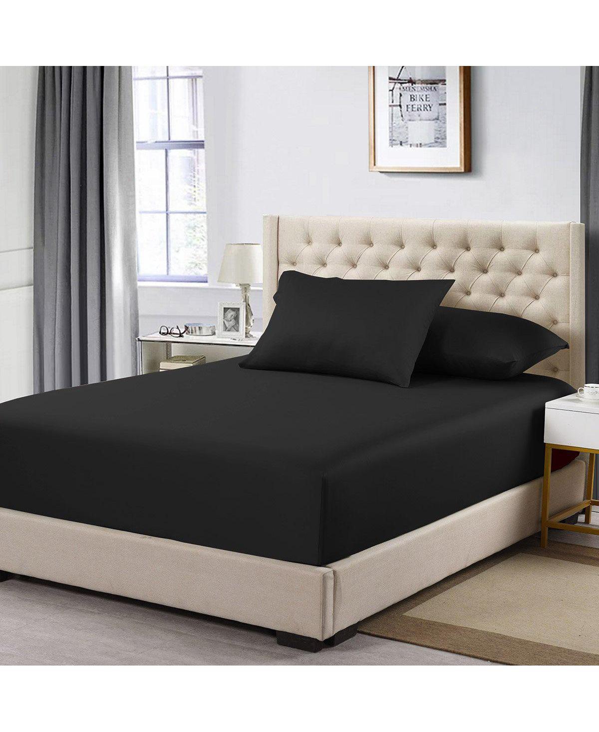 Fitted Sheet + Pillowcases Set - Luxury Cotton 608 Made Egypt