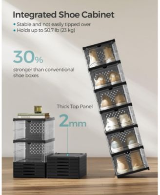 Stackable Shoe Boxes for Efficient and Customizable Footwear Storage Solutions