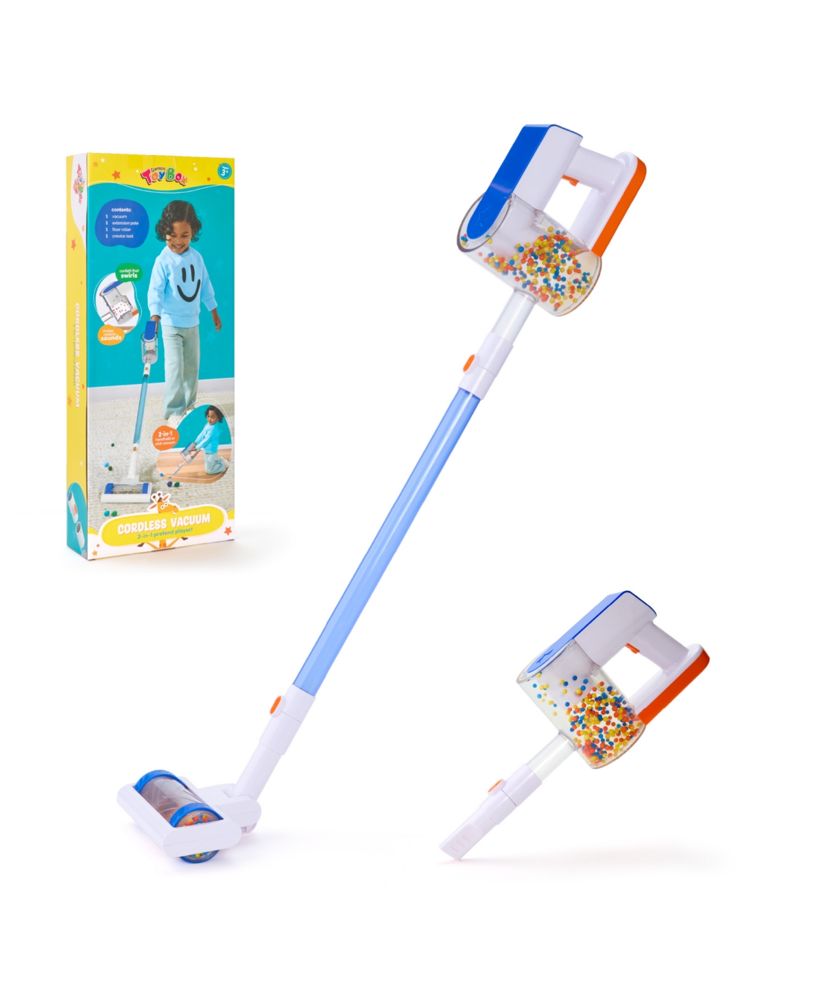Geoffrey's Toy Box Cordless Vacuum 2-in-1 Pretend Playset In No Color