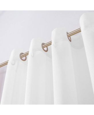 Melrose Semi Sheer Window Panel Set, 110" W x 84" L