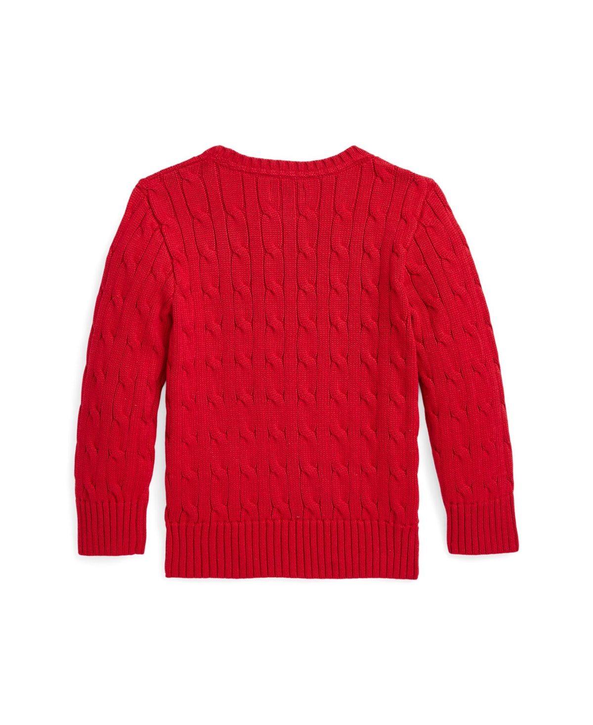 Polo Ralph Lauren Toddler and Little Boys Polo Bear Cable-Knit Cotton Sweater - Rl 2000 Red