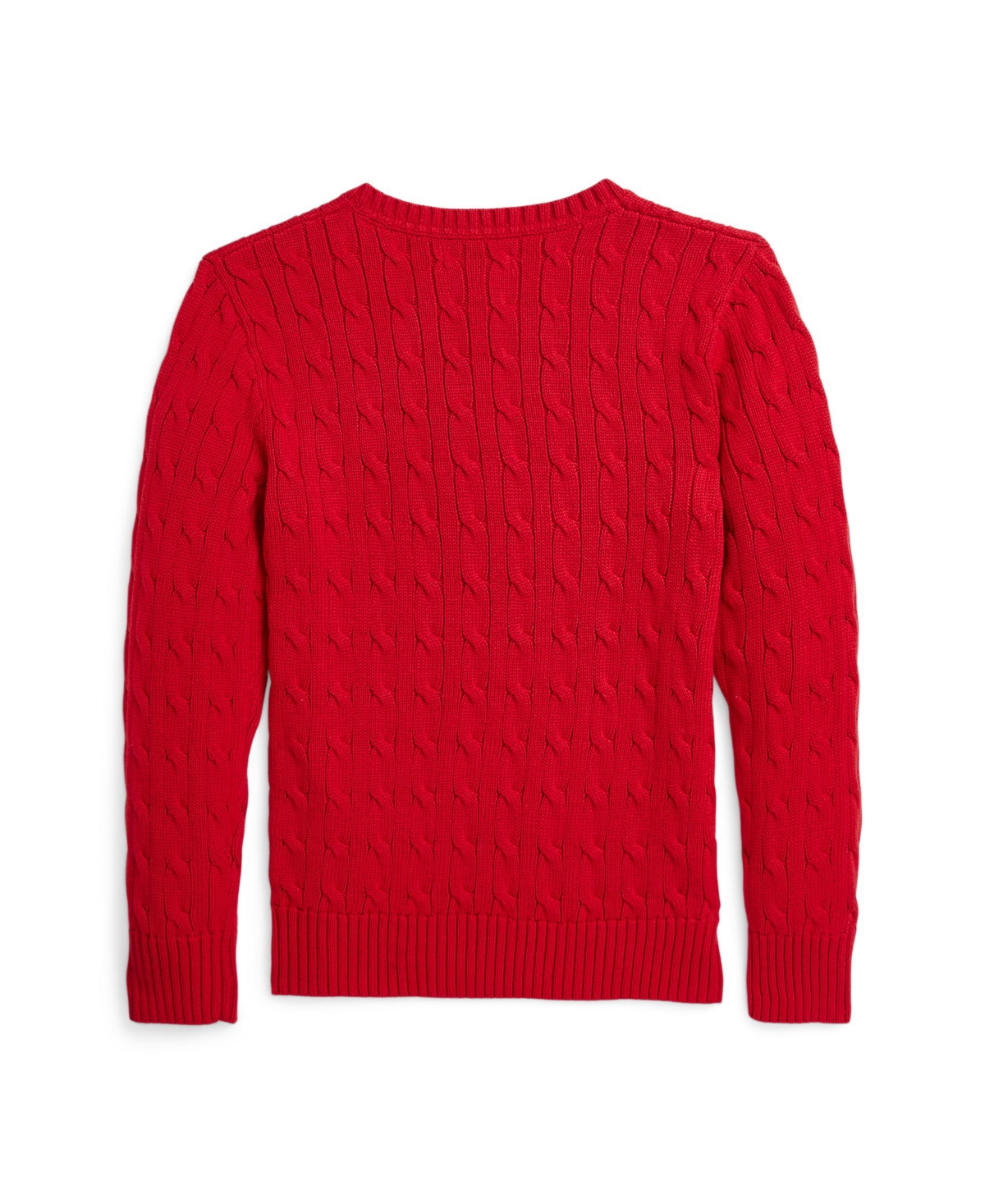 Polo Ralph Lauren Big Boys Polo Bear Cable-Knit Cotton Sweater - Rl 2000 Red