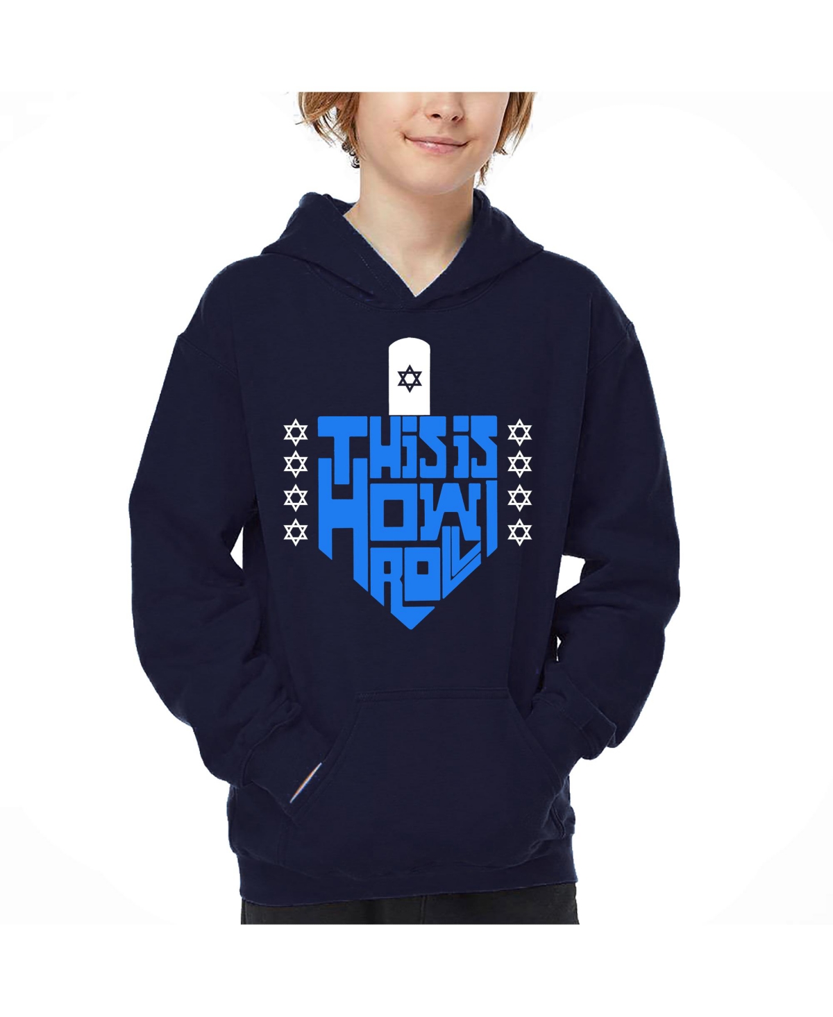 La Pop Art Boys This is How I Roll Word Art Hooded Sweatshirt