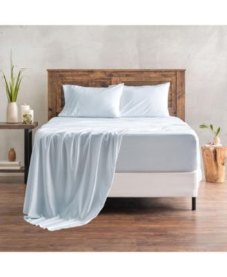 Premium Embossed Light Gray Twin Size Bed Sheets Set 3-Piece - Soft Stripe Diamond Pattern 1 Flat Sheet 1 Fitted Sheet 1 Pillowcase - Wrinkle Resistant - Microfiber Sheet - Silver – Twin