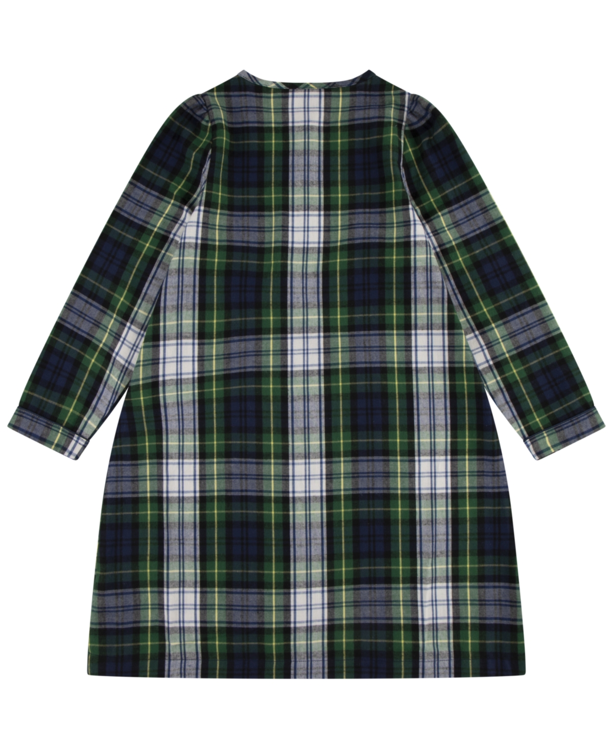 Polo Ralph Lauren Toddler Girls Pintuck Nightgown Pajama In White Gordon Plaid