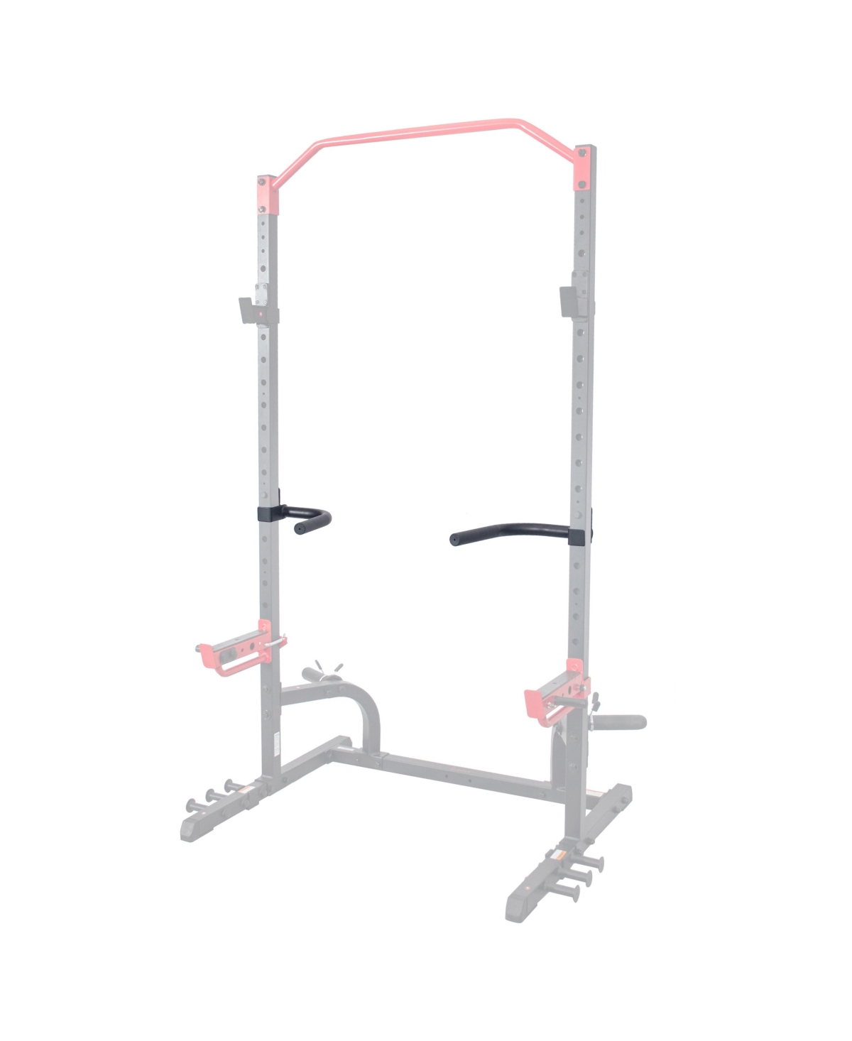 Dip Bar Attachment for Power Racks and Cages - Knurled Grip, Push Up, Cage Attachment, Gym Set, Sf-XFA002 - Black