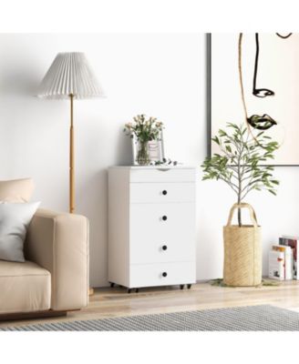 3-in-1 Vanity Set with Cushioned Stool and Flip-up Mirror