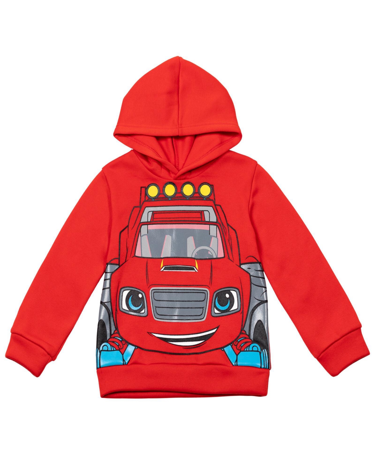 Blaze and the Monster Machines Boys Zeg Stripes Pickle Fleece Pullover Hoodie and Jogger Pants Outfit Set -black
