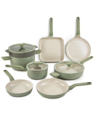 Leo Balance 11pc Nonstick Aluminum Cookware Set, Glass Lids