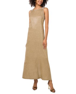 Vince Camuto Women's Sleeveless Metallic Maxi Dress - Macy's