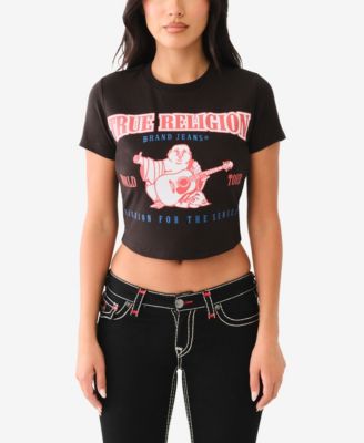 【TRUE RELIGION】★Tシャツ★ 'I LOVE TRUE RELIGION' BABY TEE True Religion Women's Anniversary Baby Tee - Macy's
