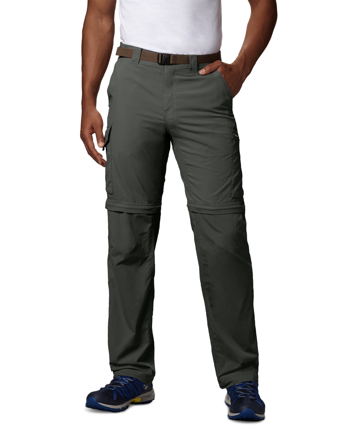 Shop Columbia Men's Silver Ridge Convertible Pants In Gravel
