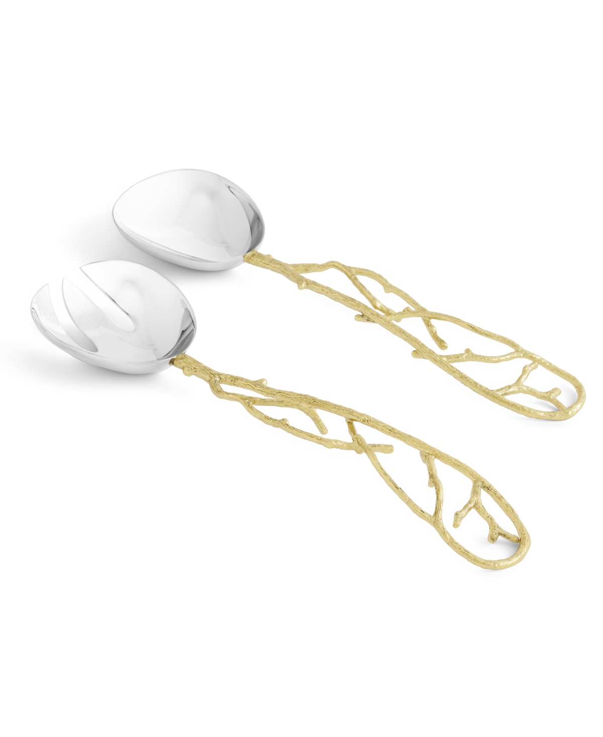 Michael Aram Butterfly Ginkgo White And Gold Serving Set In No Color