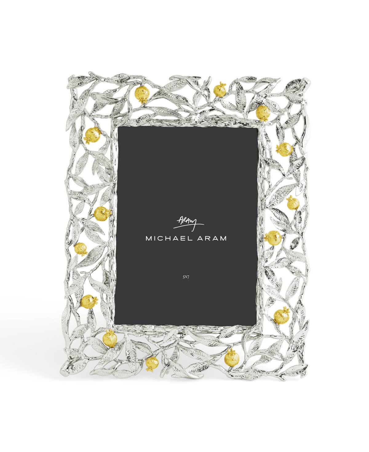 Michael Aram Pomegranate Silver & Gold Picture Frame, 5" X 7" In No Color