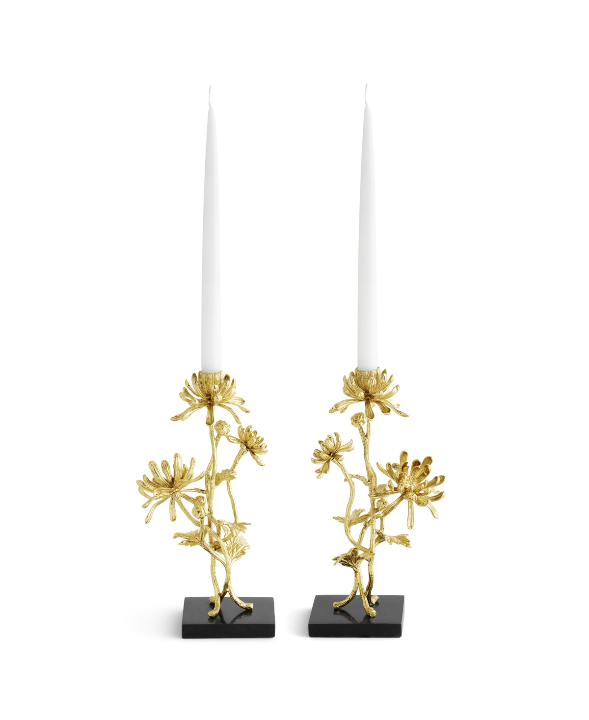 Michael Aram Dahlia Tall Candleholders, Set Of 2 In No Color