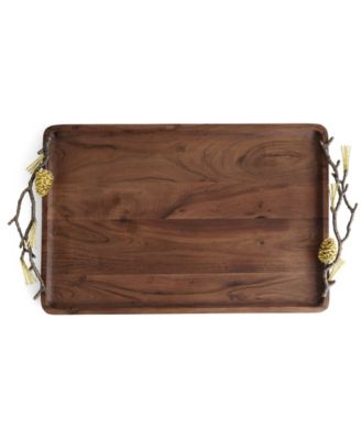 Pinecone Medium Wood Tray