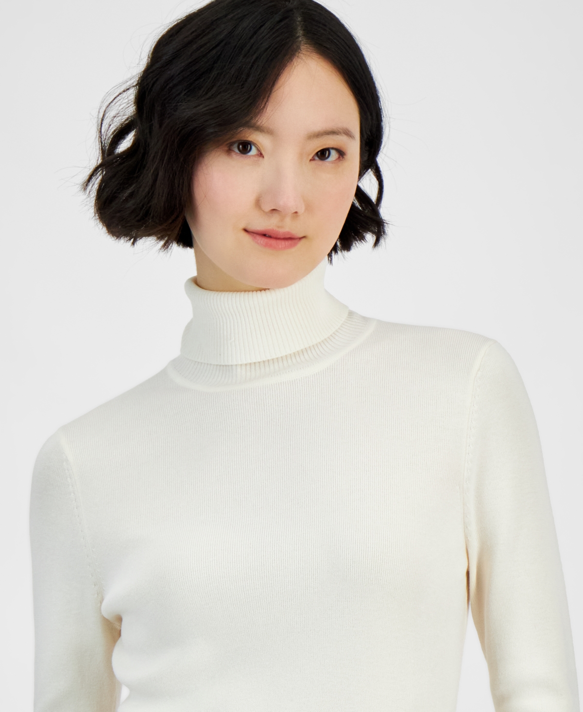 Anne Klein Women's Turtleneck Long-Sleeve Sweater