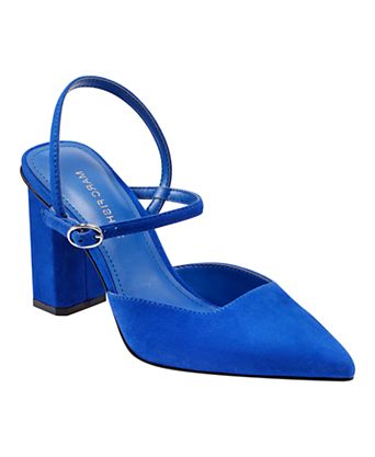 royal blue dress shoes for women Burudani Women's Fashion Comfort Pointed Toe Stilettos Pump Slip On Low Heel Shoes Royal/blue Size 10 The rubber sole ensures durability and grip Royal Blue Wedding Shoes -