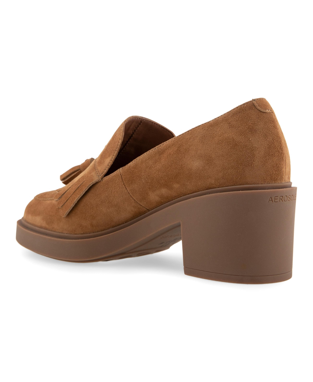 AEROSOLES WOMEN'S GIBES BLOCK HEEL LOAFERS 