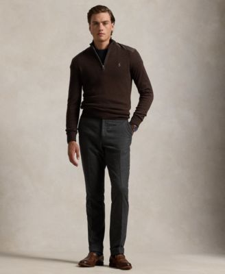 Polo Ralph Lauren Men's Hybrid Quarter-Zip Sweater - Macy's