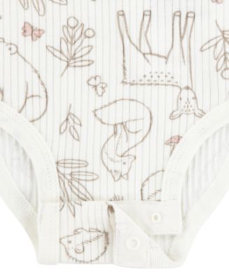 Baby Girls Sherpa Jacket, Bodysuit and Pants 3-Piece Set