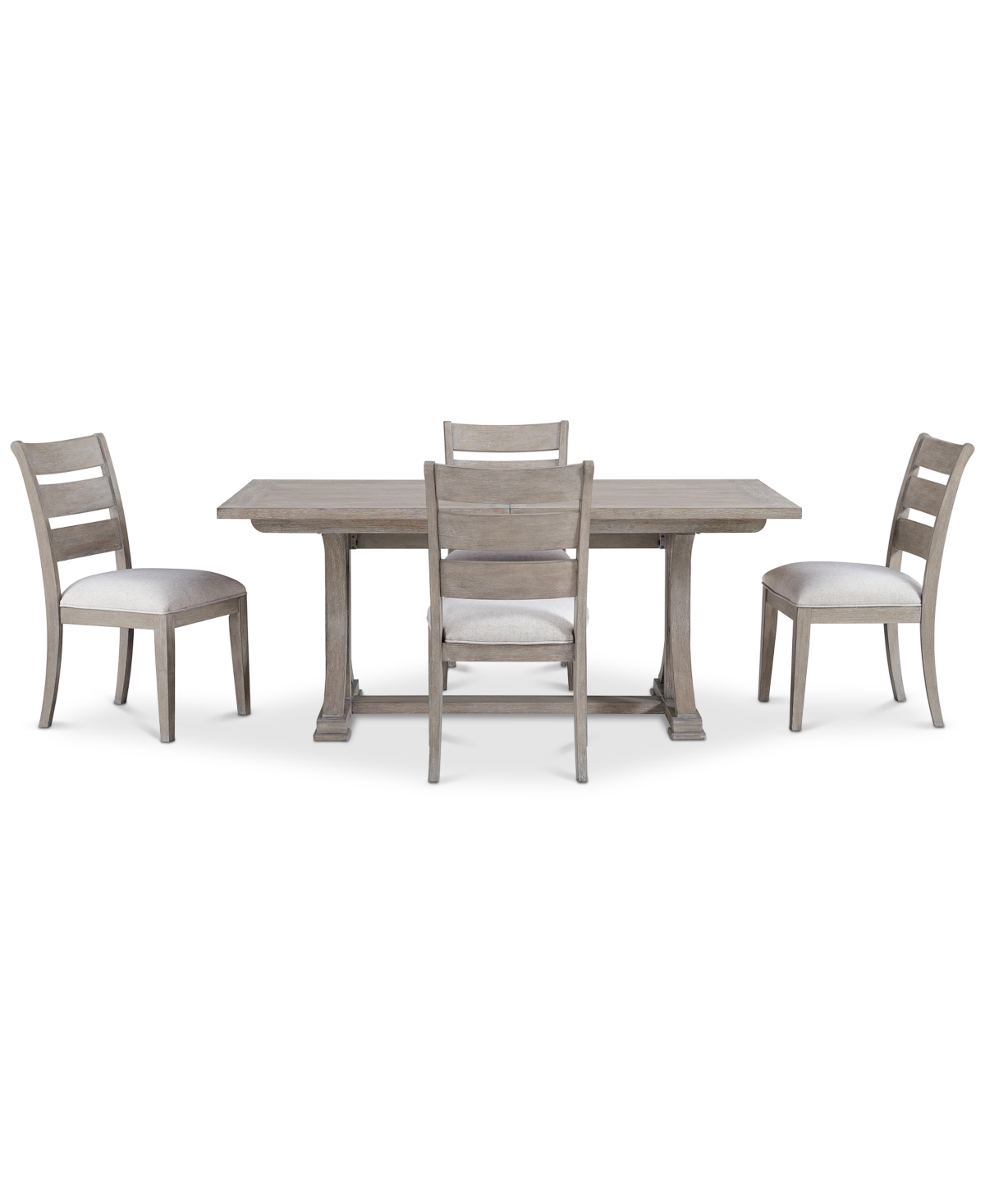 MACY'S SADIE 5-PC. RECTANGULAR DINING SET (TABLE & 4 LADDER BACK CHAIRS), CREATED FOR MACY'S 