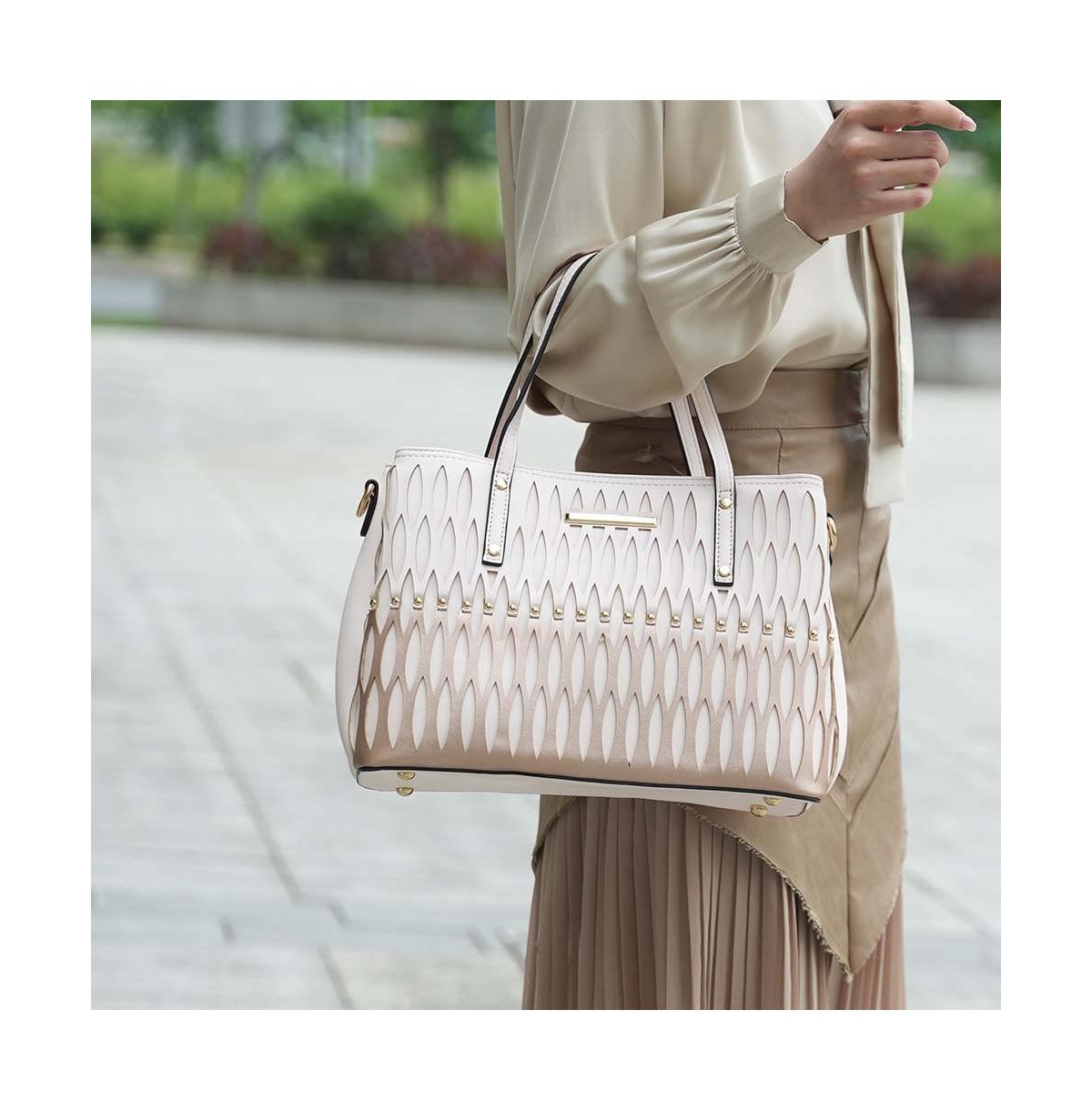 Mkf Collection Quinn Triple Compartment Color Block Tote Bag by Mia K