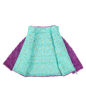 Girls Reversible Sherpa Fleece Puffer Jacket