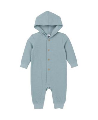 Baby Boys Hooded Long Sleeve Romper