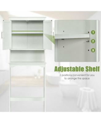 Over Toilet Space Saver Bathroom Organizer with Storage Cabinet
