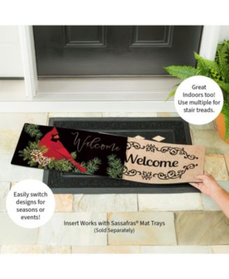 Cardinal and Sassafras Indoor Outdoor Switch Doormat 1'10"x10" Multicolored