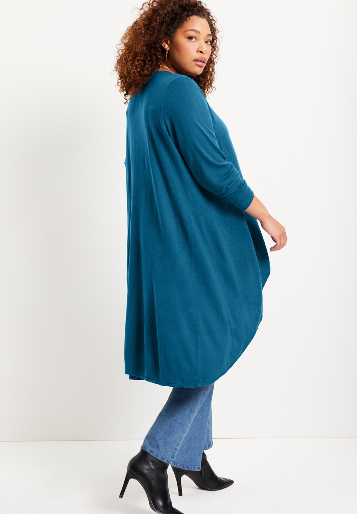 June + Vie Women's June + Vie High-Low Cardigan