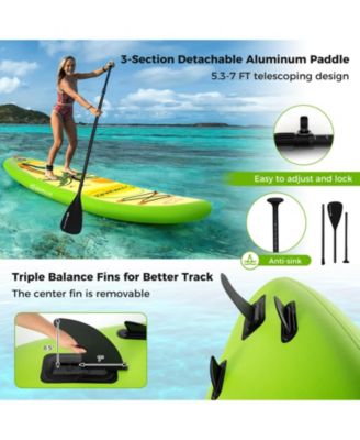 Small Inflatable SUP Board, Portable Paddle Board with 5D rings Stand Up Paddle Board for Youth & Adult