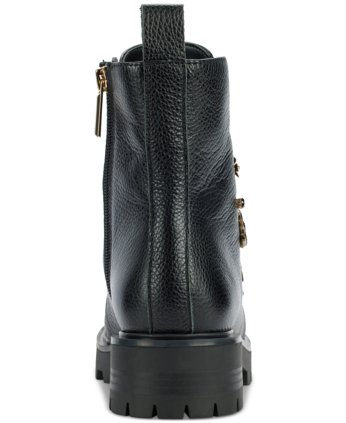 Karl Lagerfeld Makenzie Combat Booties In Black