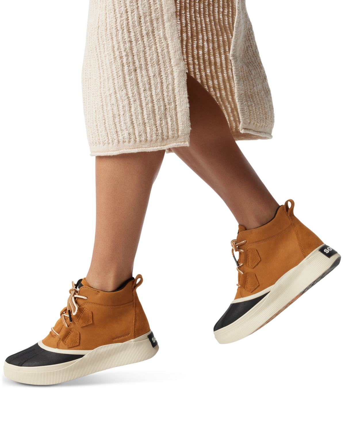Sorel Out N About Iv Classic Waterproof Duck Boot In Taffy,black