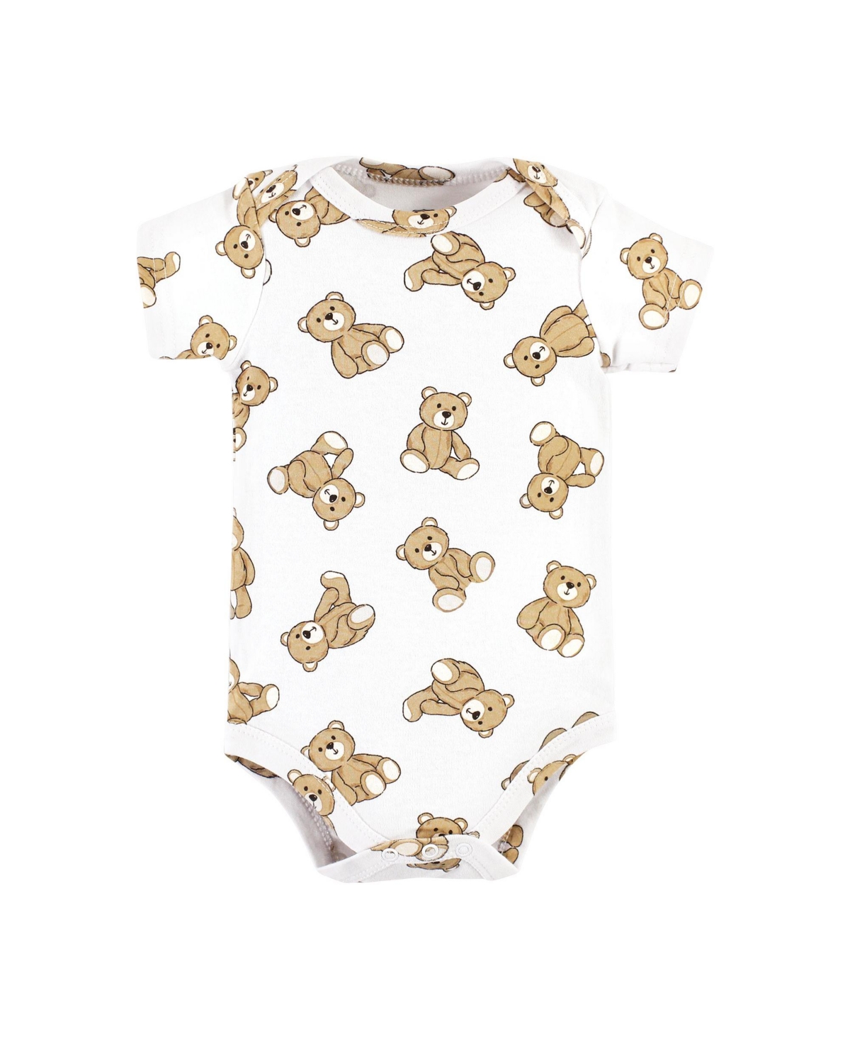 Hudson Baby Baby Boys Cotton Bodysuits, Brown Teddy Bears 5-Pack - Teddy bears 5-pack
