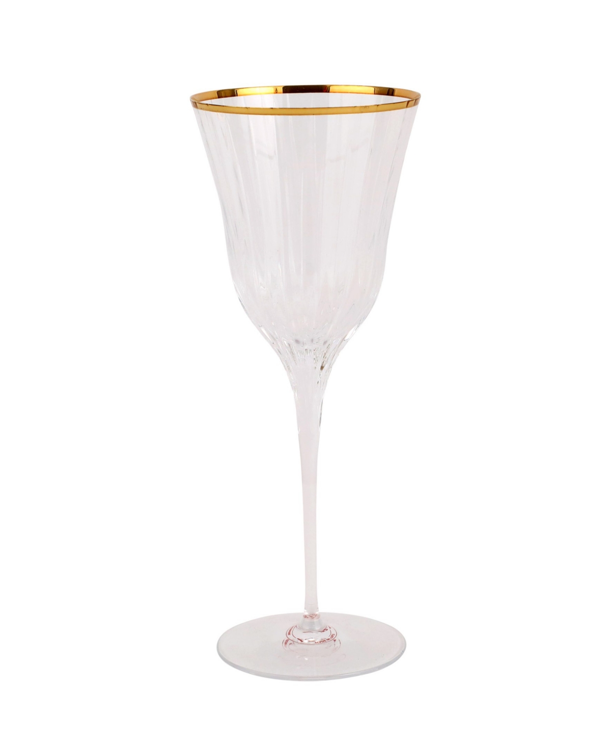 Vietri Natalia Stemmed Wine Glass In Gold