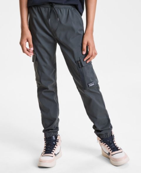 Брюки Levi's Tech Stretch Cargo Jogger для мальчиков, цвет: Чёрный
