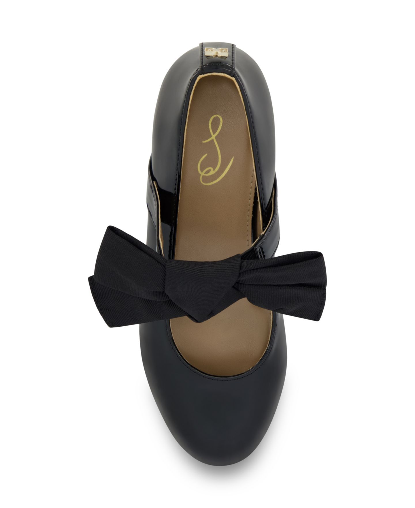Детские нарядные туфли Sam Edelman Bianca Teddy на каблуке, цвет: Чёрный — фото 5