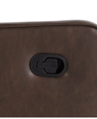 31.8"W Leather Ellicott Swivel Rocker Recliner