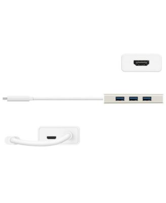 JCH451 USB 3.1 Type C 3 Port HUB with HDMI