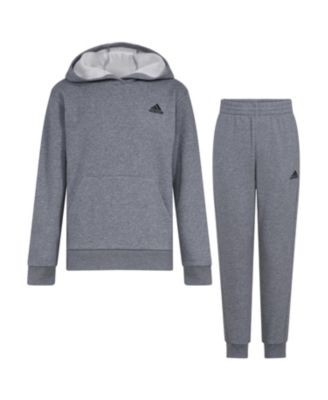 Big Boys Minimal Logo Fleece Pullover, 2-Piece Set