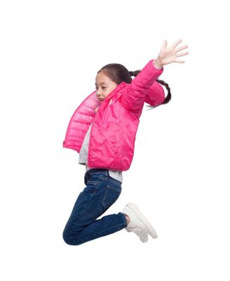 Girls Reversible Lightweight Puffer Jacket