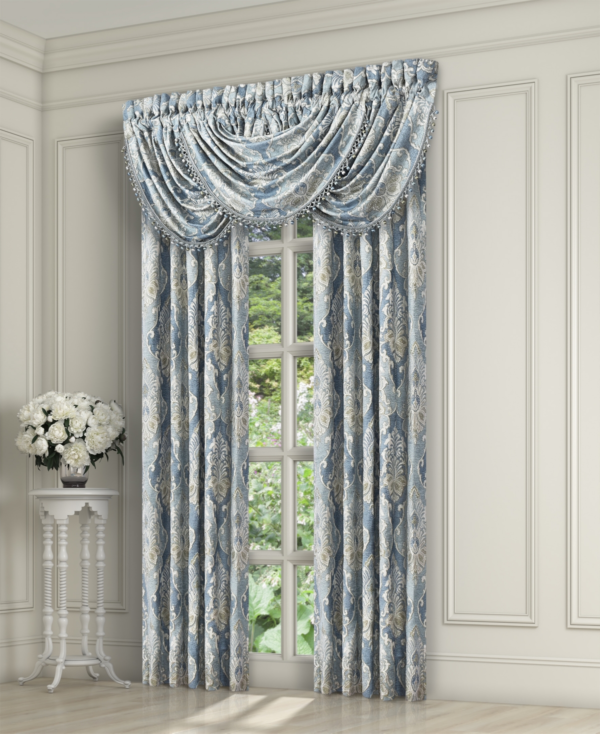 J Queen New York Celtic Window Panel Pair, 50" x 95"