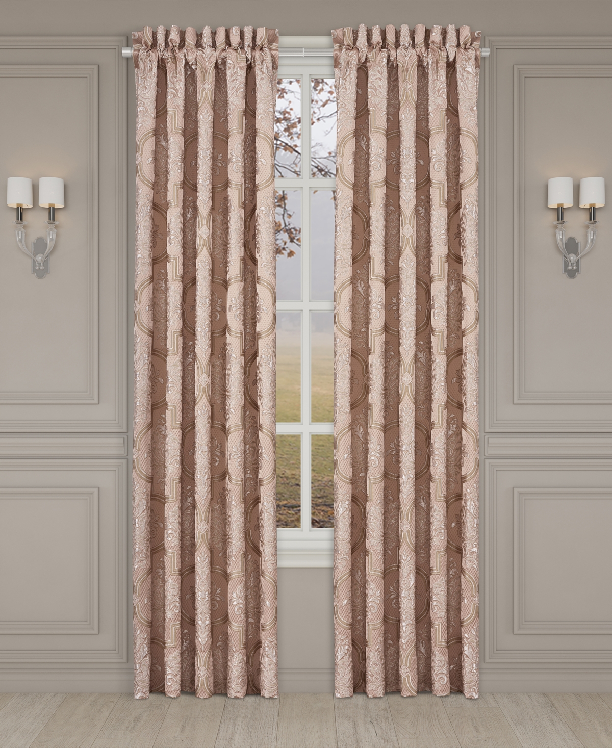 Rosewater Window Panel Pair, 50" x 95" - Blush