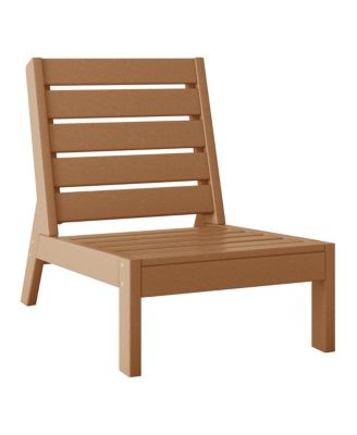 Outdoor HDPE Deep Seating Modular Armless Patio Chair