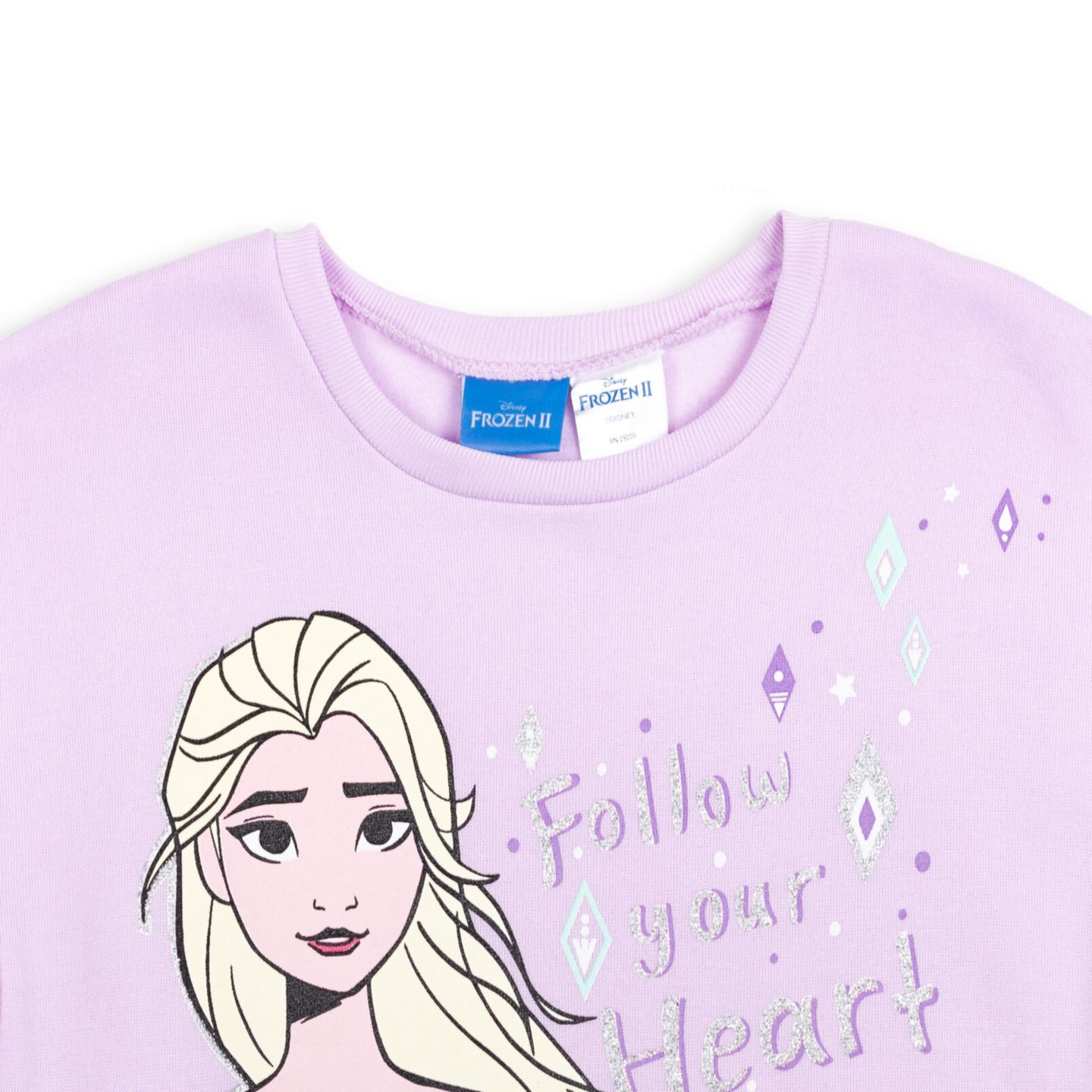 Детский комплект Frozen: свитшот и леггинсы, для девочек, цвет: Лавандовый мятный — фото 3
