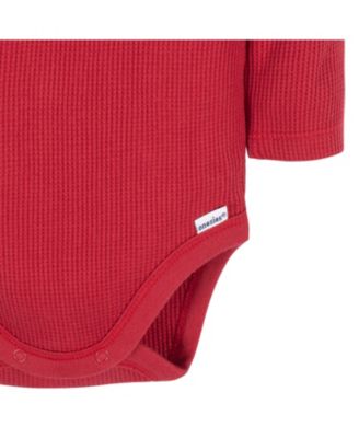 Baby Boys Long Sleeve Henley Style Onesies Bodysuits, 2-pack