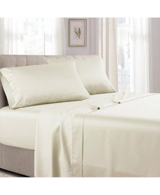 Soft Cotton Sateen Sheet Set - Extra Deep Fitted (22 inches), King