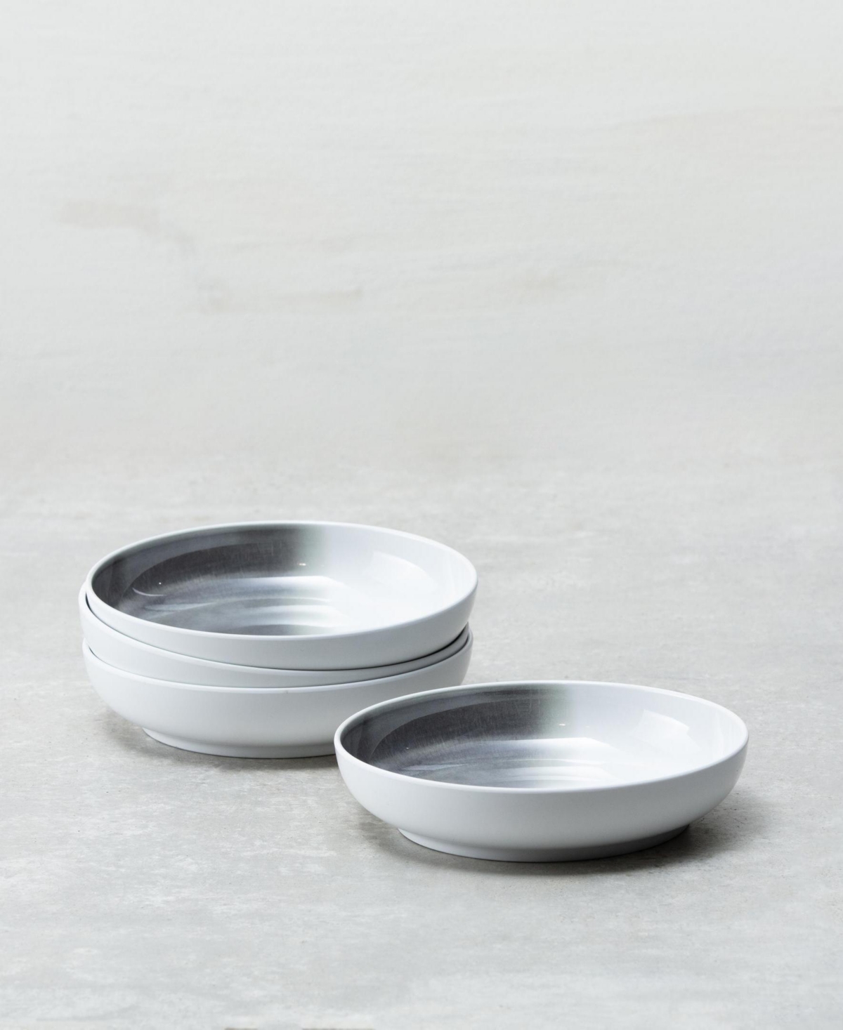 Melamine La Cote Coupe Bowls, Set of 4 - Mistral Gray